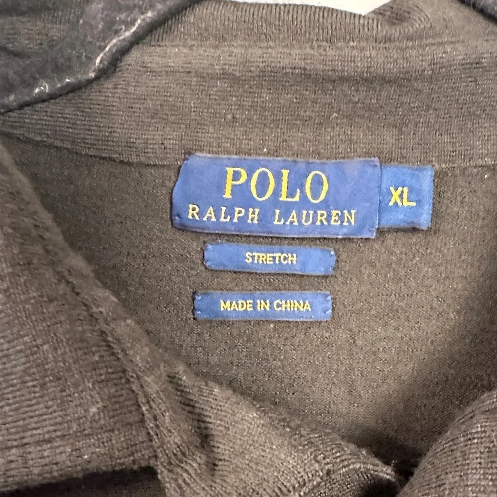 Ralph Lauren Wool Blend Long sleeve Polo charcoal Size X-large